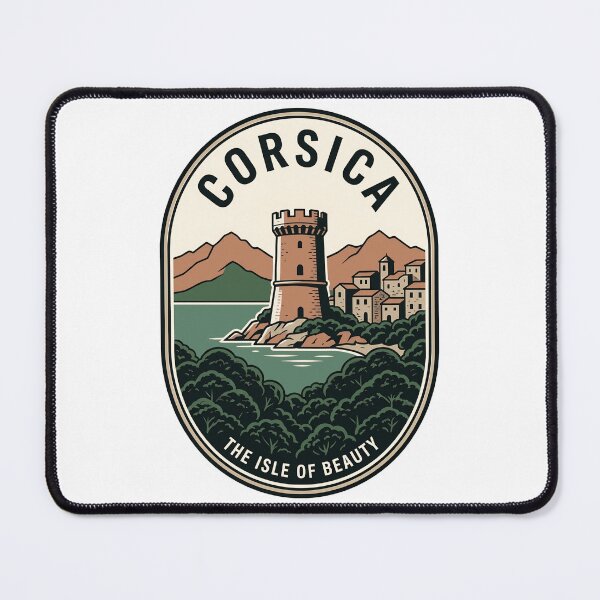 Item preview, Vintage Corsica Isle of Beauty Travel Badge designed and sold by k3rstman1.