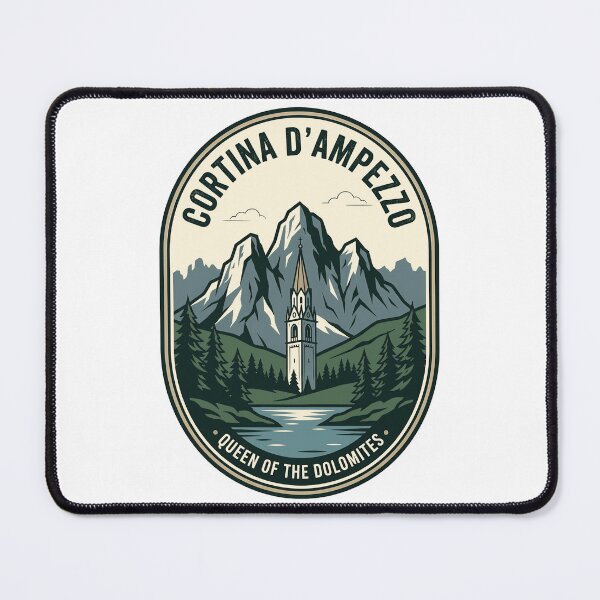 Item preview, Cortina d'Ampezzo Queen of the Dolomites Vintage Badge designed and sold by k3rstman1.