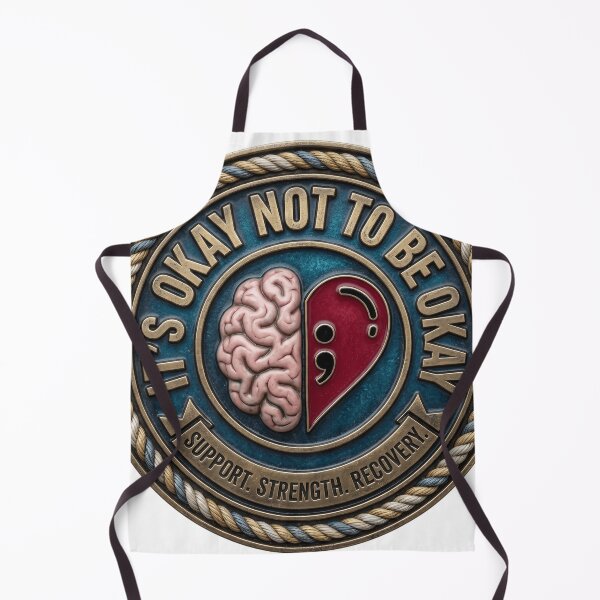 Item preview, It’s Okay Not to Be Okay – Mental Health Support Emblem designed and sold by veloramode.