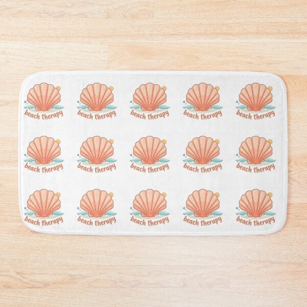 Item preview, Beach Therapy Cute Sea Shell Quote designed and sold by brandingpro.