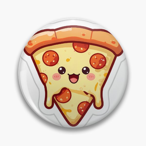 Item preview, Happy Kawaii Pizza Slice | Cute Food Humor Fun Design designed and sold by Lyrical Soul.
