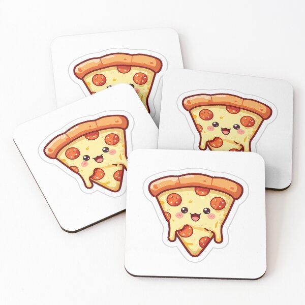 Item preview, Happy Kawaii Pizza Slice | Cute Food Humor Fun Design designed and sold by Lyrical Soul.