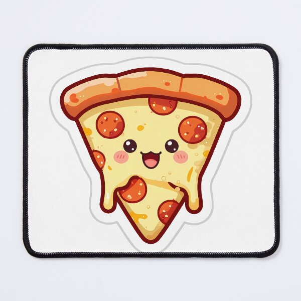 Item preview, Happy Kawaii Pizza Slice | Cute Food Humor Fun Design designed and sold by Lyrical Soul.