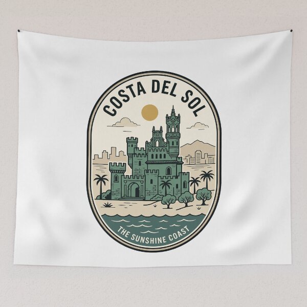Item preview, Vintage Costa del Sol Spain Sunshine Coast Badge designed and sold by k3rstman1.