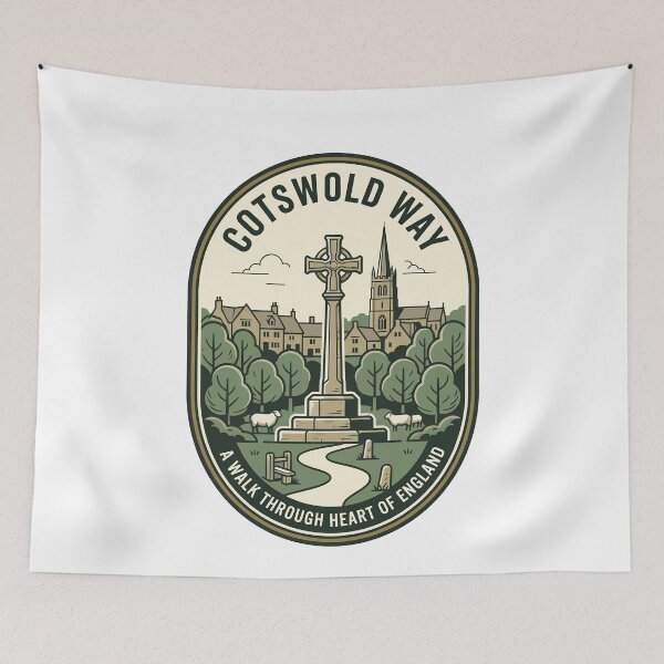 Item preview, Vintage Cotswold Way English Countryside Walking Trail designed and sold by k3rstman1.