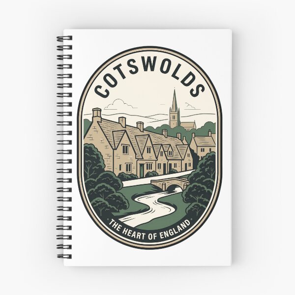 Item preview, Vintage Cotswolds England Countryside Village Travel Badge designed and sold by k3rstman1.