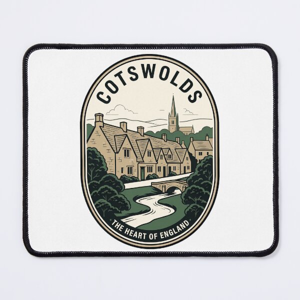Item preview, Vintage Cotswolds England Countryside Village Travel Badge designed and sold by k3rstman1.