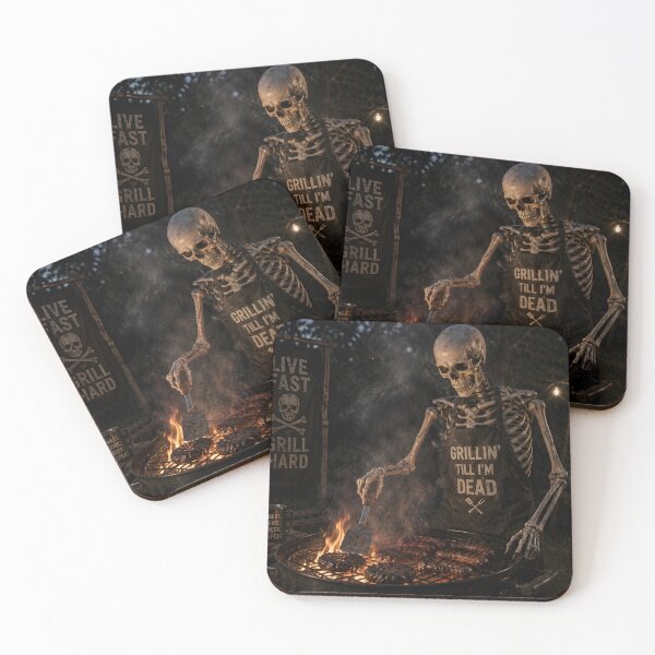 Item preview, The grill master skeleton designed and sold by marcelmangostore.