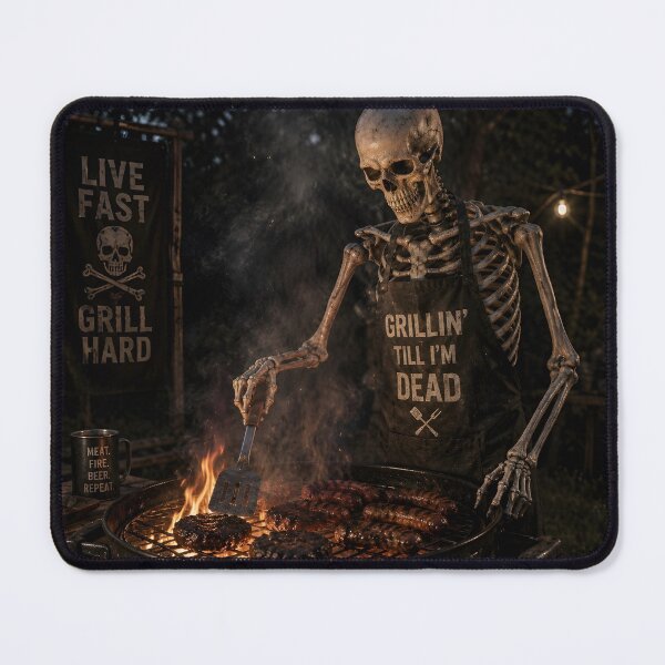 Item preview, The grill master skeleton designed and sold by marcelmangostore.