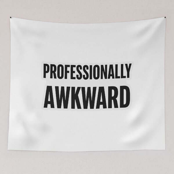 Item preview, Professionally Awkward Funny Introvert Sticker designed and sold by Kavya Art.
