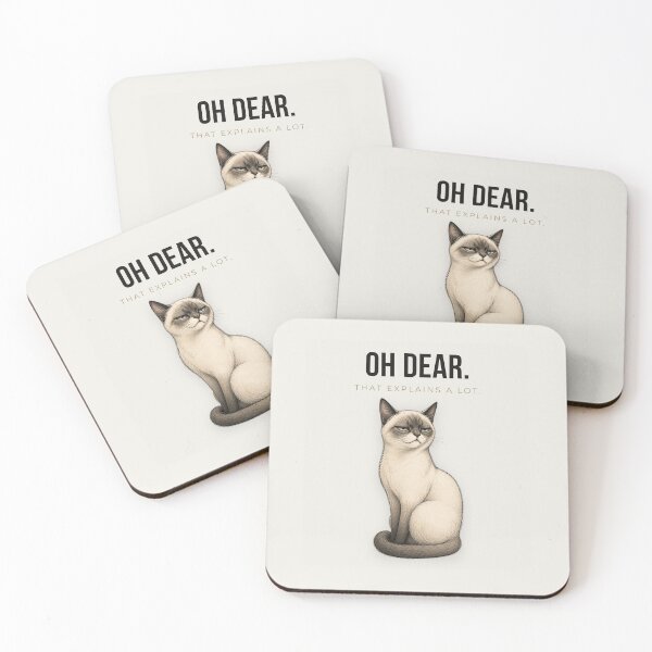 Item preview, Oh Dear That Explains A Lot noble Cat designed and sold by Print_Syndicate.