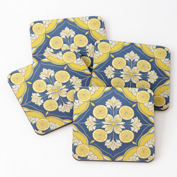 Item preview, Lush Lemons on Mediterranean Tiles designed and sold by Kasia Design.