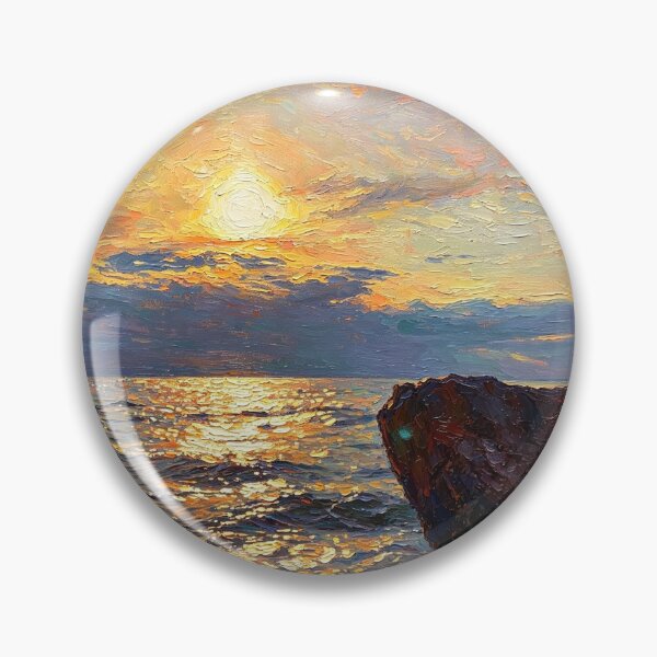 Item preview, Golden Sun Reflection on Ocean Waves designed and sold by AwakenFah.