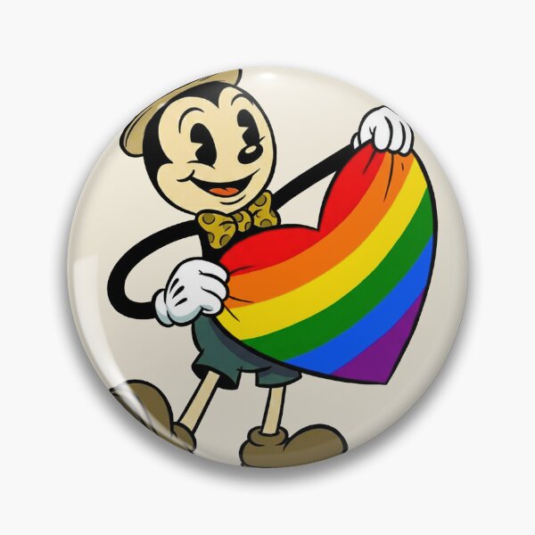 Item preview, Vintage 1930s Retro Cartoon Pride Rainbow Heart LGBTQ Aesthetic designed and sold by MT-Hub | Cute Aesthetic Art, Stickers & Phone Cases.