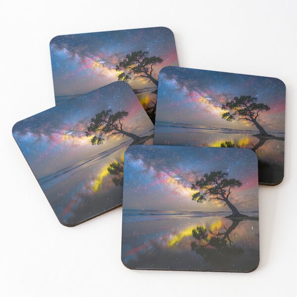 Item preview, The Threshold of the Stars: Where the Northern Lights Meet the Eternal Sea designed and sold by VoidVeilStudio.