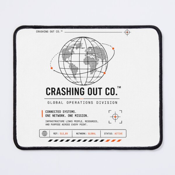 Item preview, CRASHING OUT CO.™ — Global Operations Division — One Network One Purpose designed and sold by Crashing Out Co..