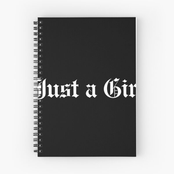 Item preview, Just A Girl Gothic Blackletter designed and sold by HesotenArtS.
