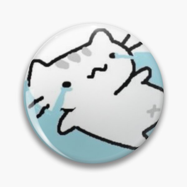 Item preview, Crying Cat Floating in Tears Cute Sad Cartoon designed and sold by Katara Studio.