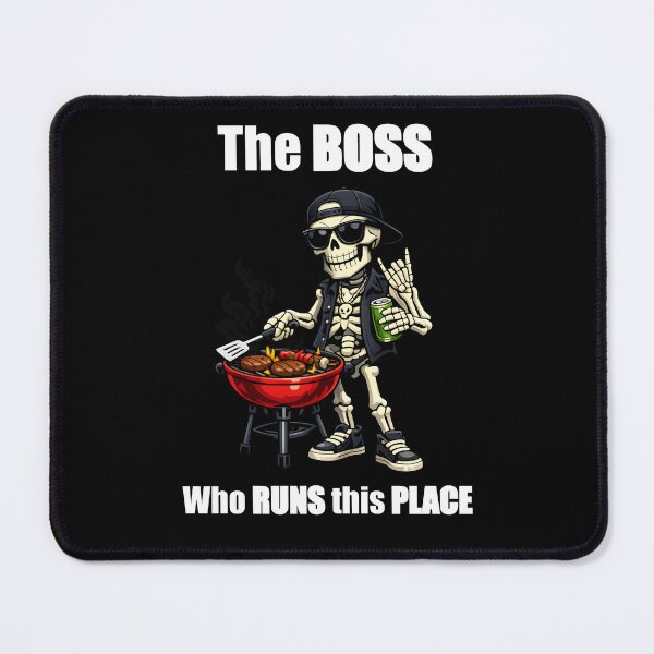 Item preview, The grill boss who runs this place designed and sold by marcelmangostore.