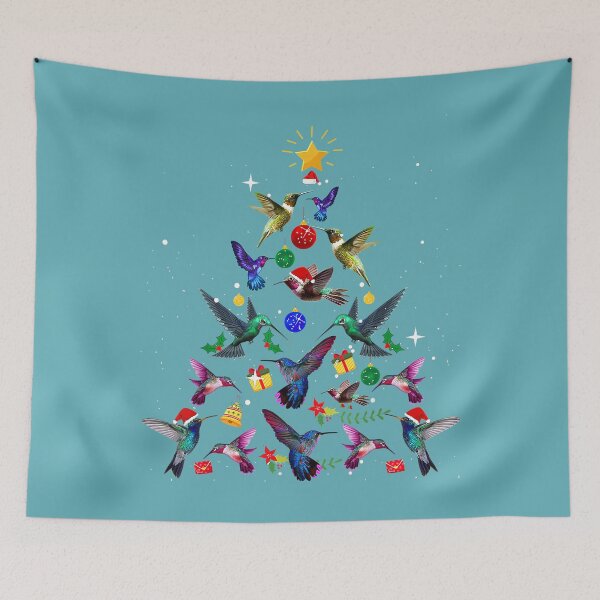 Item preview, Hummingbird Christmas Tree Xmas designed and sold by MichelLoveHaris.
