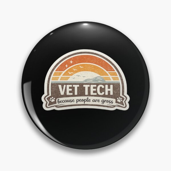 Item preview, Vet Tech Because People Are Gross Retro Vintage designed and sold by AMICO77.