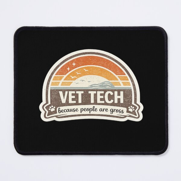 Item preview, Vet Tech Because People Are Gross Retro Vintage designed and sold by AMICO77.