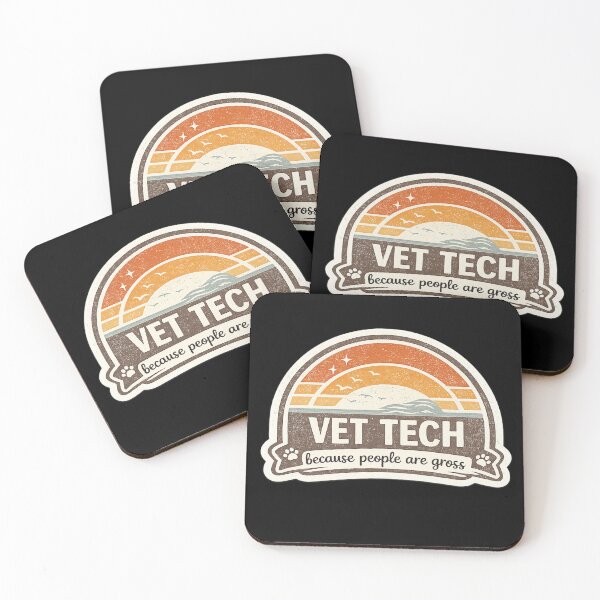 Item preview, Vet Tech Because People Are Gross Retro Vintage designed and sold by AMICO77.