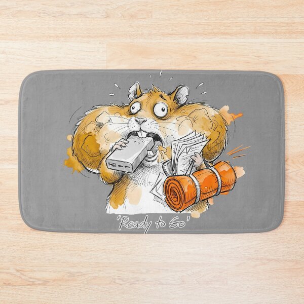 Item preview, 'Ready to Go' - Funny Hamster Prepper Humor designed and sold by SoulPT.