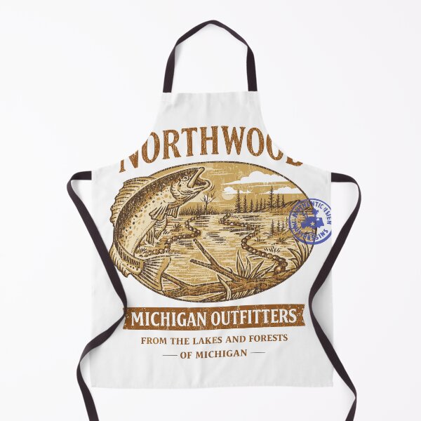Item preview, Northwood Michigan Outfitters Fishing T-Shirt designed and sold by Matinez Pink.