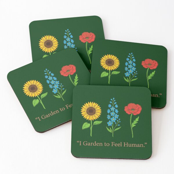 Item preview, I Garden To Feel Human - Floral Botanical designed and sold by PGRprint.