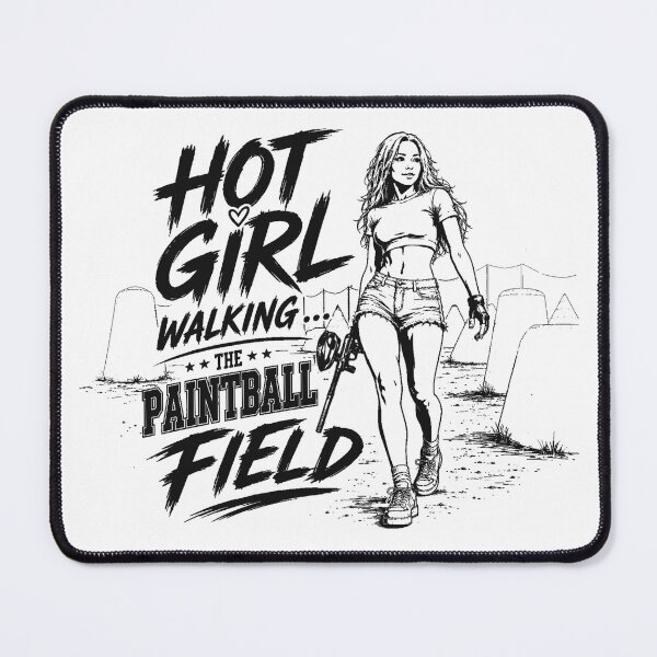 Item preview, Hot girl walking the PAINTBALL field designed and sold by PaintballCrew.