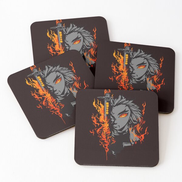 Item preview, Kyojuro Rengoku Flame Hashira T‑Shirt Design (Demon Slayer Anime Art)   designed and sold by stickyverselab.