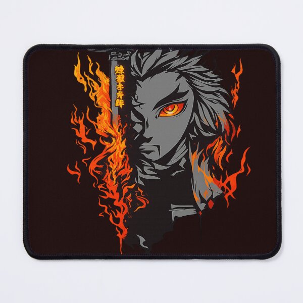 Item preview, Kyojuro Rengoku Flame Hashira T‑Shirt Design (Demon Slayer Anime Art)   designed and sold by stickyverselab.