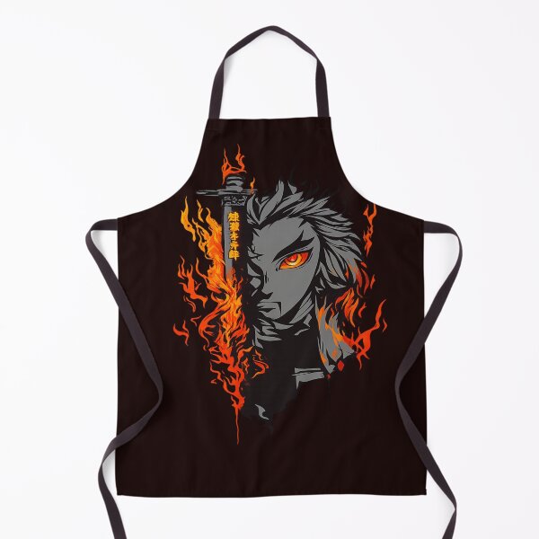 Item preview, Kyojuro Rengoku Flame Hashira T‑Shirt Design (Demon Slayer Anime Art) designed and sold by stickyverselab.