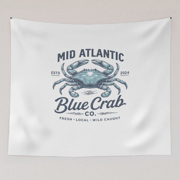 Item preview, Mid Atlantic Blue Crab Co. T-Shirt designed and sold by Matinez Pink.