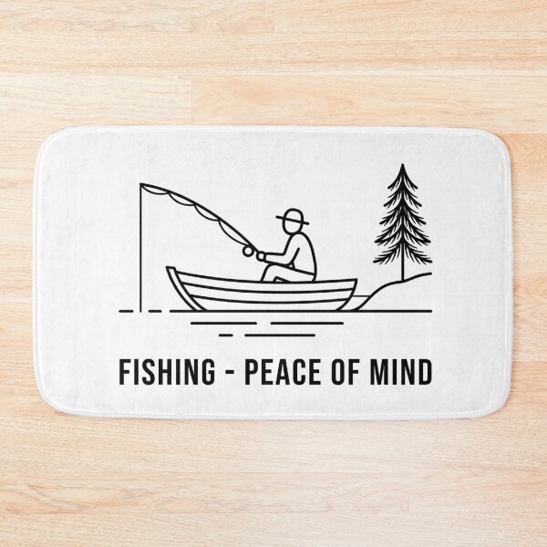 Item preview, Fishing - Peace of Mind | Minimalist Line Art designed and sold by LikeDrop.