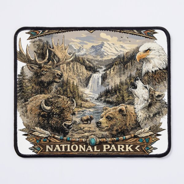 Item preview, Yellowstone National Park Wildlife T-Shirt designed and sold by Matinez Pink.