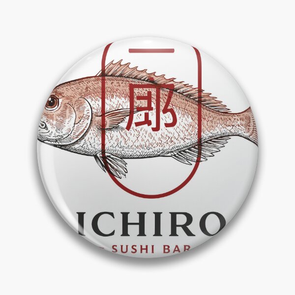 Item preview, Ichiro Sushi Bar Fish Logo T-Shirt designed and sold by Matinez Pink.