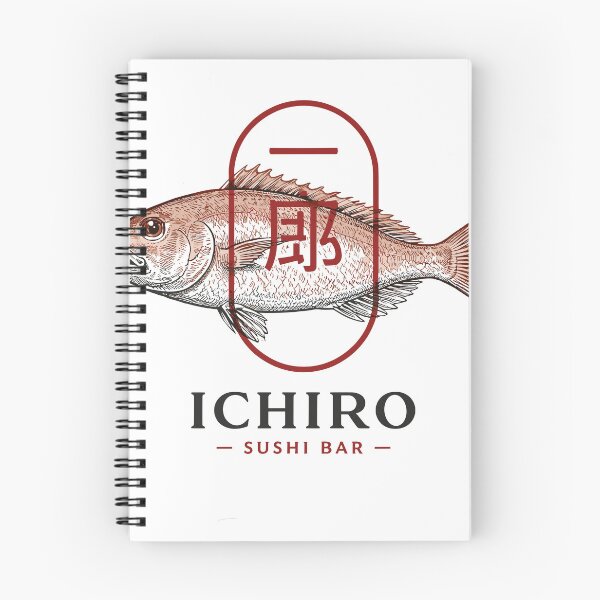 Item preview, Ichiro Sushi Bar Fish Logo T-Shirt designed and sold by Matinez Pink.