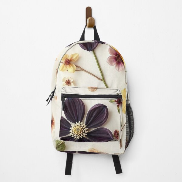 Item preview, Dark Purple Yellow Floral Flat Layout designed and sold by IntelliMindDesigns.