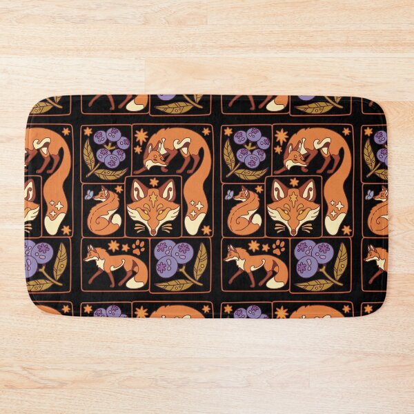 Item preview, Foxes & Blueberries designed and sold by Erika Vaigel Creations.