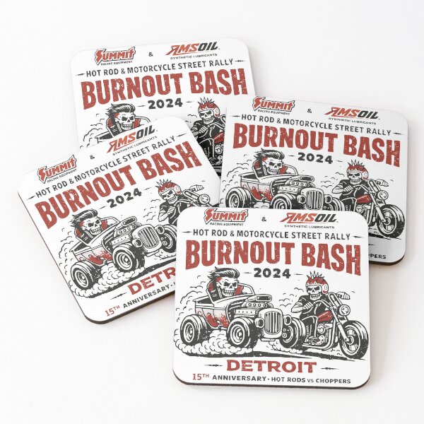 Artikelvorschau, Burnout Bash 2024 Detroit Hot Rod Rally entworfen und verkauft von Matinez Pink.