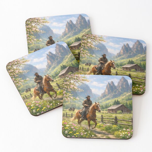 Item preview, Morning Ride in the Spring  designed and sold by TinCatOutPost.