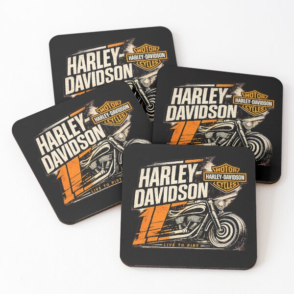 Item preview, Harley Davidson Live to Ride Number 1 — Retro Biker designed and sold by IronRoadCo.
