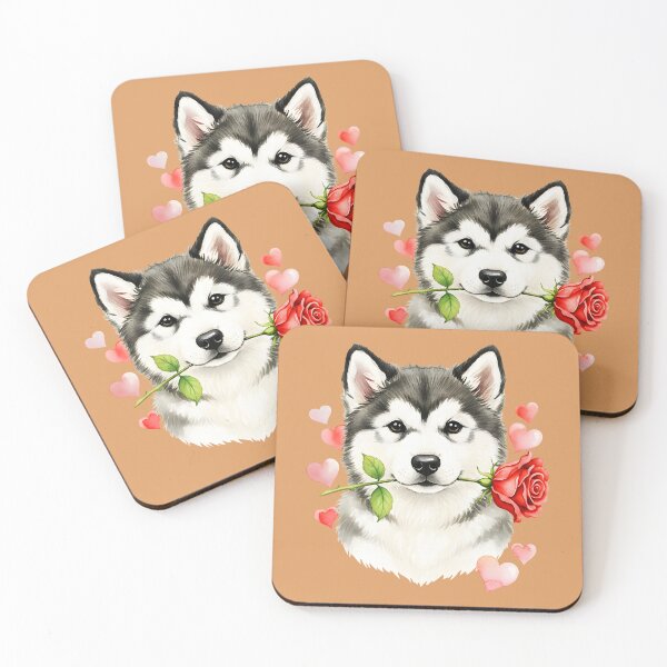 Item preview, Valentine Puppy Love Alaskan Malamute Heart Husky Lover designed and sold by JulianBrant.