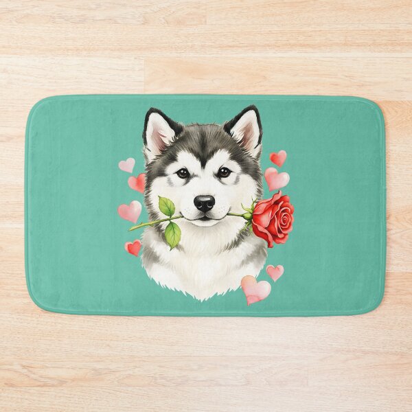Item preview, Valentine Puppy Love Alaskan Malamute Heart Husky Lover designed and sold by JulianBrant.