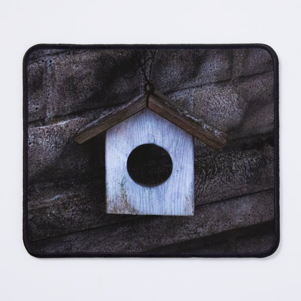 Item preview, Weathered Birdhouse on a Dark Stone Wall designed and sold by LueNoir.