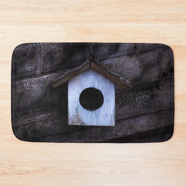 Item preview, Weathered Birdhouse on a Dark Stone Wall designed and sold by LueNoir.