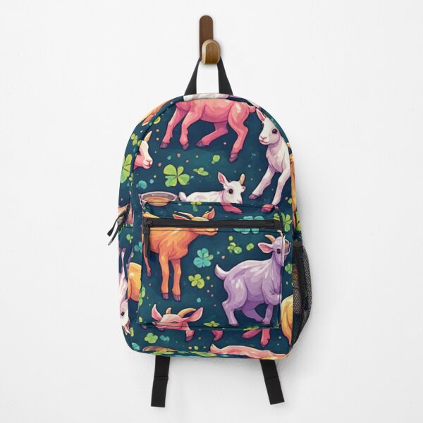 Item preview, Whimsical Pastel Goats in Clover Field designed and sold by dcohea.