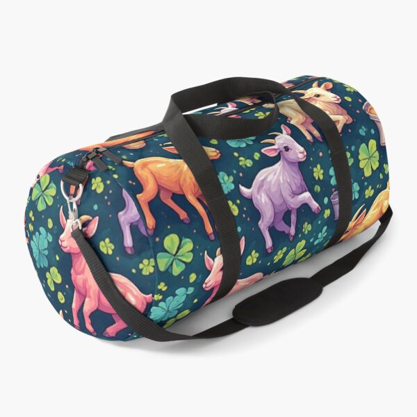 Item preview, Whimsical Pastel Goats in Clover Field designed and sold by dcohea.